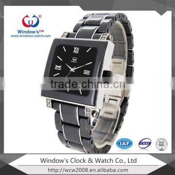 Fashion Black Ceramic Quartz Watch For Men