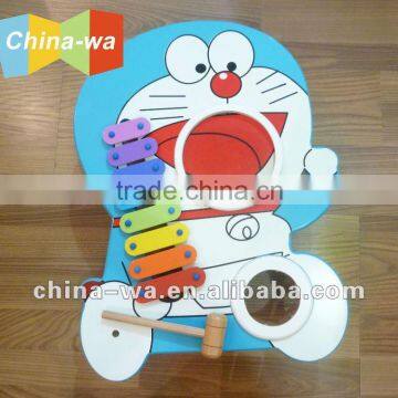 sell top popular 8keys wooden cartoon xylophone