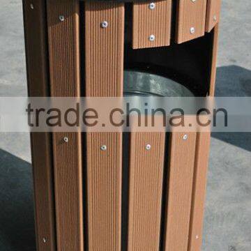 WPC oudoor dustbin for garden Anti UV and waterproof