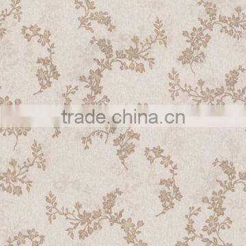 Beautiful washable wallpaper with leaf pattern