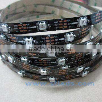 5050 SMD RGB 30LED/m Addressable Color Strip Light 5V Black PCB WS2812b Led Strip Ip65 photo-2