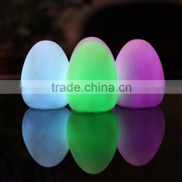 Hotselling changing 7 colors egg shape Mini LED night