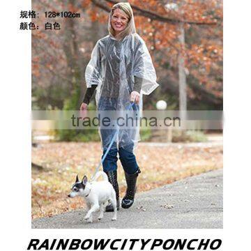 transparent cape raincoat for outdoor use