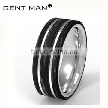 cheapest wholesale rings jewlery carbon fiber ring for stainless steel rings men