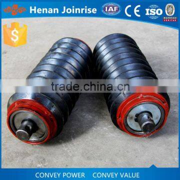 Industrial 108mm Diameter Waterproof Rubber Coated Belt Conveyor Roller photo-3
