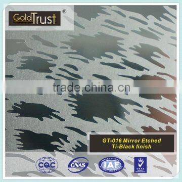 JIS 304 mirror etching color stainless steel--JIS 304,316,430,201 interior decoration