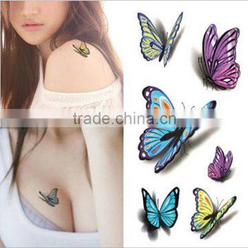 3D Temporary Butterfly Tattoos Waterproof Body Arts Simulation Tattoo Stickers