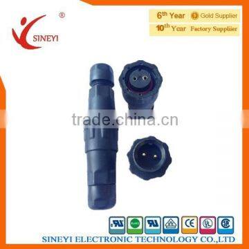 2poles ip68 waterproof connector for outdoor lighting underwater