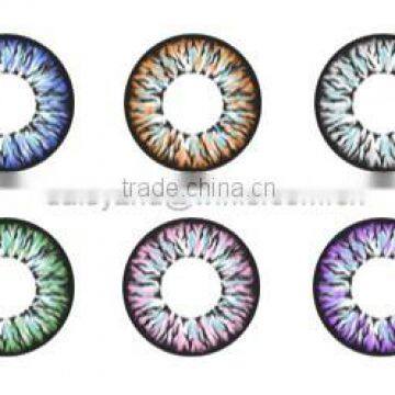 Korea cosmetic yearly 16mm big eyes cheap color contact lens wholesale colored contacts