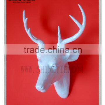 Faux White Deer head wall mount