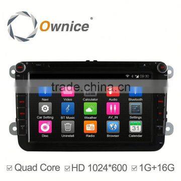 8 inch Ownice C300 Android 4.4 quad core dvd multimedia For VW BORA JETTA GOLF support DVR TV 3G AUX IN USB