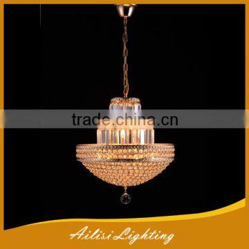 The Cheapest Round Candle Crystal Glass Chandelier Lamp for Hotel