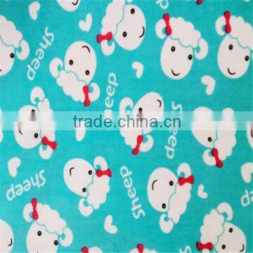 China factory KINTTED Fabric Printed Polyester SS Super Soft Velvet fabric wholesale,Kintted For Baby Blanket