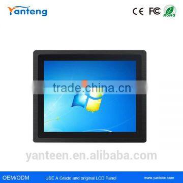 3mm ultra -thin IP65 front panel 19inch embedded touch screen monitor for courier easy box