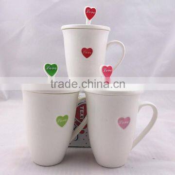 Ceramic mug in stock/cute porcelain cup with handle/ high quality and cheap ceramic mug