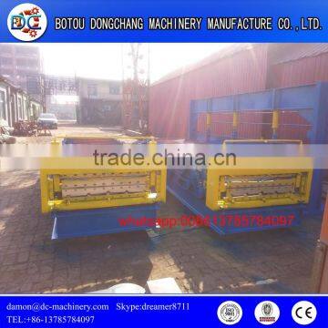 roof use hydraulic double layer roof tile roll forming machinery