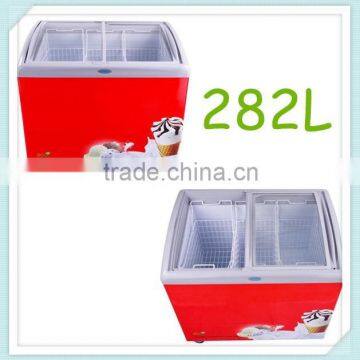 Small 182L 282L Supermarket Commercial Ice Cream Chest Showcase Freezer Display Freezer photo-2