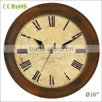 2015 house hold items in china wallclock wood(16W04GL-150)