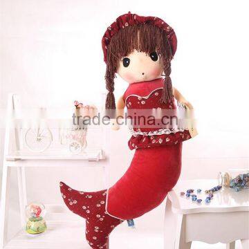 Hot Selling High Quality Birthday Present Mermaid Plush Toy Baby Doll photo-2