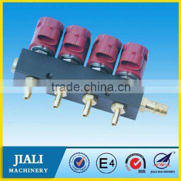 red color injector rail