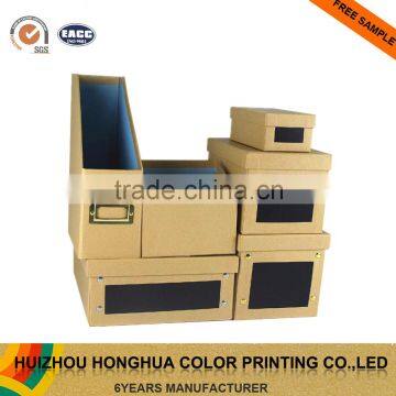 Kraft Paper Office Stationery Set Desktop Organizer for Gift