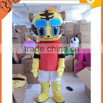 2015 Hot Sell custom plush professional cartoon character mascot Tiger Cub costumes for performance/ promotion