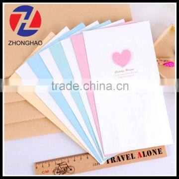 2015 new arrived custom made elegant printing cheap unique gift paper envelope