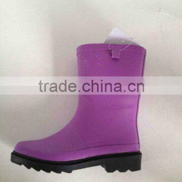 Pure color rain boots hot selling children rubber boots