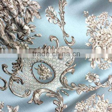 High Quality Fabric With High Density Satin 3D Embossed Jacquard Fabrics With Wide Width photo-2