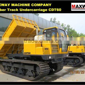 China Cheap 6Ton Hydraulic Crawler Sugarcane Transport Vehicle , CE / ISO / SGS , Model: CDT60