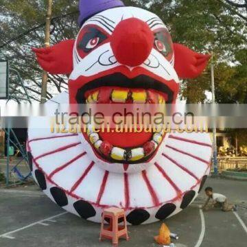 Halloween Decorative Inflatable Clown Head for Festival Decoration