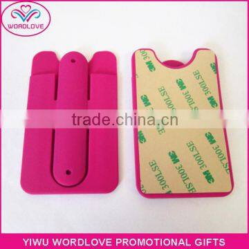 Silicone Smart Wallet for Mobile Phone,Silicone Phone Pouch With Stand photo-5