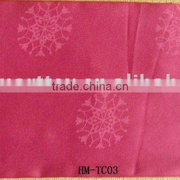 christmas polyester jacquard table cloth