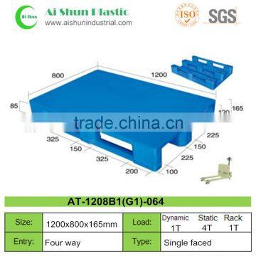 1208 Top Grade single faced euro plastic pallet