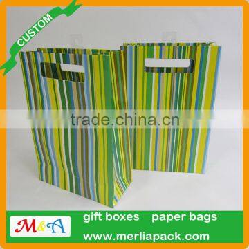 Luxury Paper Gift Bags Party Wedding Birthday With Euro Hook Slot Hang Tabs Bag photo-4