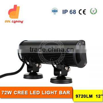 DDL 72W LED Light Bar for Truck Running Light 12 Inch Led Bar Light Waterproof