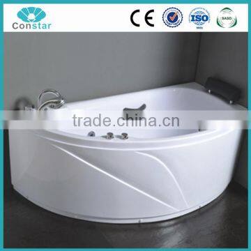 Single Corner Massage Bathtub with Handrail 1620*830*600mm
