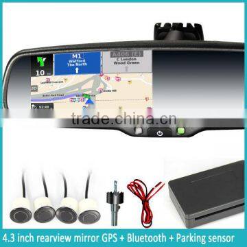 GPS and Navigation Rear View Mirror 4.3 Inch High Digital LCD Monitor Audio Output photo-4