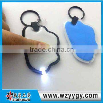 PVC light keychain, led key chain