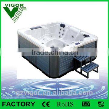 2015 Factory Outdoor Massage Spa Beautiful Fiberglass Massage and Spa Pool Outdoor Bathtub