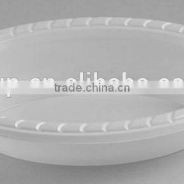 17x12cm plastic oval plate