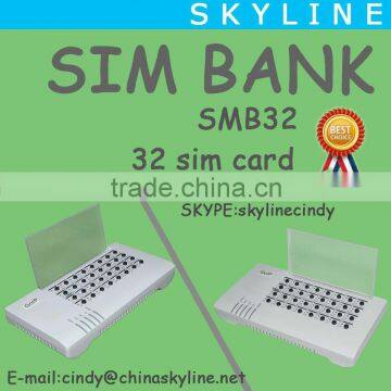 unblock sim card/hot selling SMB 32/sim bank 32 sim card