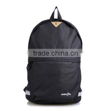 Fashion School Bags 2014 Polyester Black Backpack for Teenagers