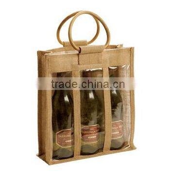 Jute Wine Bag