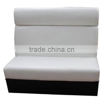 Modern Restaurant Cafe Leather Booths Wooden Base Seating for Sale photo-3