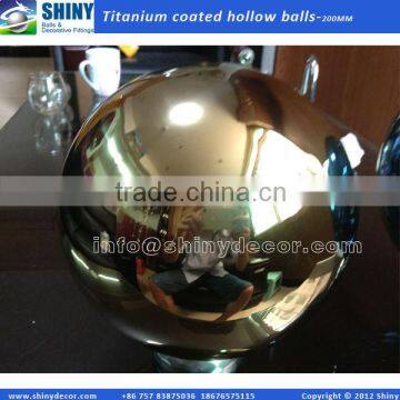 200mm stainless steel hollow sphere with titanium coated