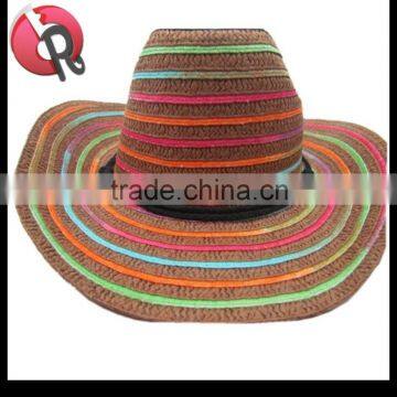 fashion mens straw beach hat