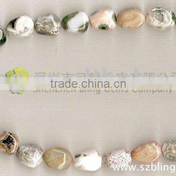 Wholesale ocean jasper irregular gemstone necklace