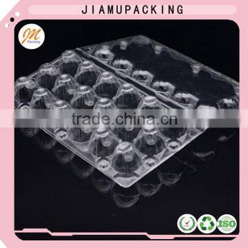 clear plastic quail egg packaging carton with 18 cavities