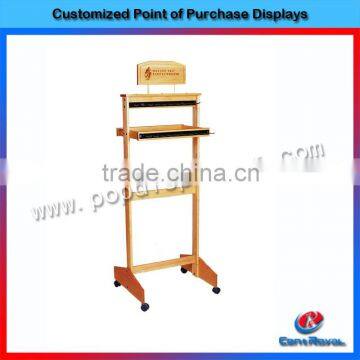 Fashion style wooden clothing display shelves used in Europe supermarket